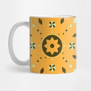 Saffron tribal ethnic pattern Mug